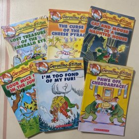 Geronimo Stilton 老鼠记者（1～6）合售
Lost treasure of the emerald eye
The curse of the cheese pyramid
cat and mouse in a haunted house
four mice deep in the jungle
i'm too fond of my fur！paws off，cheddarface