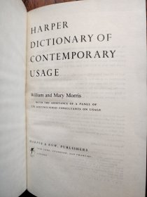 外文版Harper Dictionary Contemporary Usage 哈柏当代惯用法词典