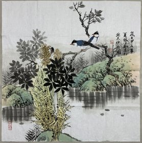 得自作者本人，终身保真林建利，北京市人，现为中国美术家协会会员，北京市美术家协会会员，中国工笔画学会会员，北京现代花鸟画研究院院长，中国艺术研究院特邀画师，国家一级美术师，现居北京。