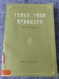 十九世纪至二十世纪初资产阶级社会学史