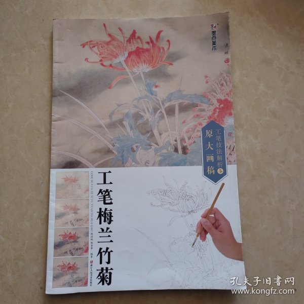 墨点 工笔技法解析与原大画稿 工笔梅兰竹菊