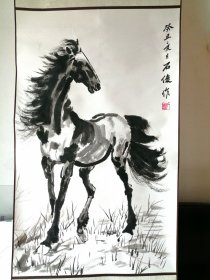 国画手绘写意奔马一幅