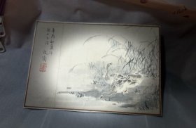 晚清民国时期绘画小品一幅。纸本。尺寸：22*15cm。经年痕迹。包老包真