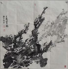 【保真名家字画】李自强   68X68cm！