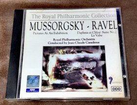 CD 穆索尔斯基Mussorgsky/拉威尔Ravel 图画展览会/达夫尼与克洛埃第二组曲 中唱首版