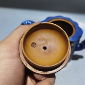 老紫砂壶紫砂茶壶彩绘一捆竹壶 280cc