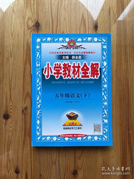 小学教材全解 五年级语文下 人教版 2017春