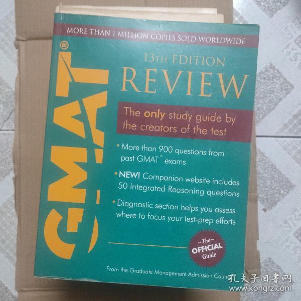 The Official Guide for GMAT Review, 13th EditionGMAT官方指南，第13版 英文原版