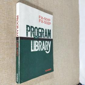 FX-501P FX-502PP PROGRAM LIBRARY CASIO 大32开平装