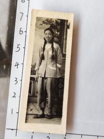 1952年粗辫子美女陈坡连江县照片