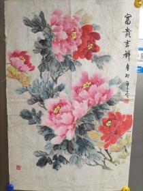 常有礼牡丹国画《富贵吉祥》
