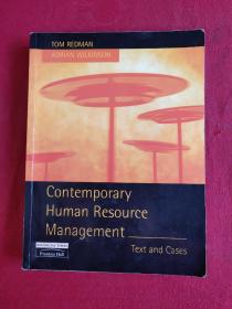 Contemporary Human Resource Management Text and Cases