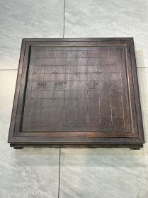 花梨木制棋盘，象棋、围棋桌正反面两用，尺寸如图，全品。