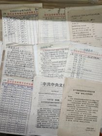 八九十年代村委会资料一堆 (泉州莆田东峤镇、百庄村、许厝村、百叶村等老资料)