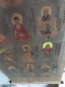菩萨全图 （五副共88尊）布面