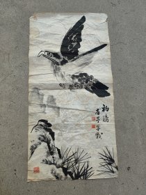 乔省予（1917-1999），又名乔惟同，原籍江苏兴化，上世纪无锡市诗人、知名书画家。省予先生的诗词深沉含蓄、豁达高远，他的书法如竹叶翩翩、秀劲流丽。他是一位难得的学养深厚、诗书画俱佳的艺术全才。两平尺。