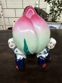 景德镇567瓷器大寿桃摆件