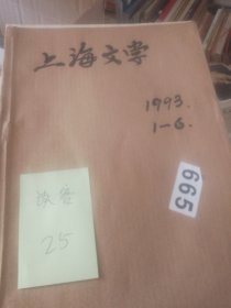 上海文学1993年1到6期合订本