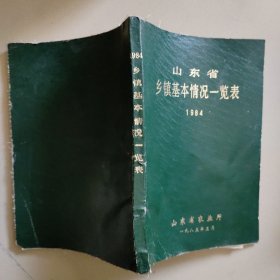 山东省乡镇基本情况一览表