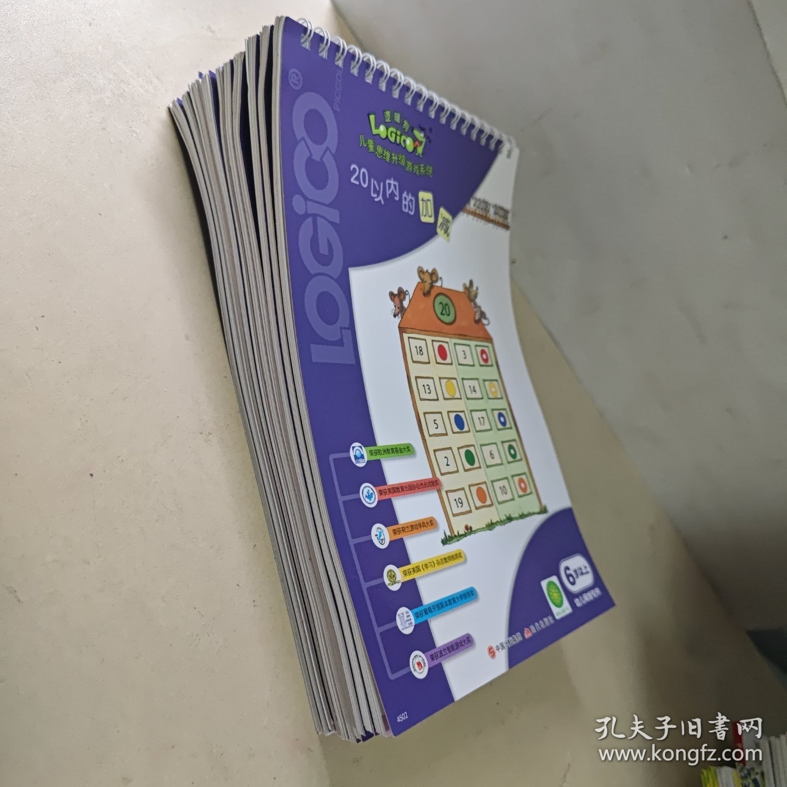 逻辑狗儿童思维升级游戏系统：6岁以上【10本合售】