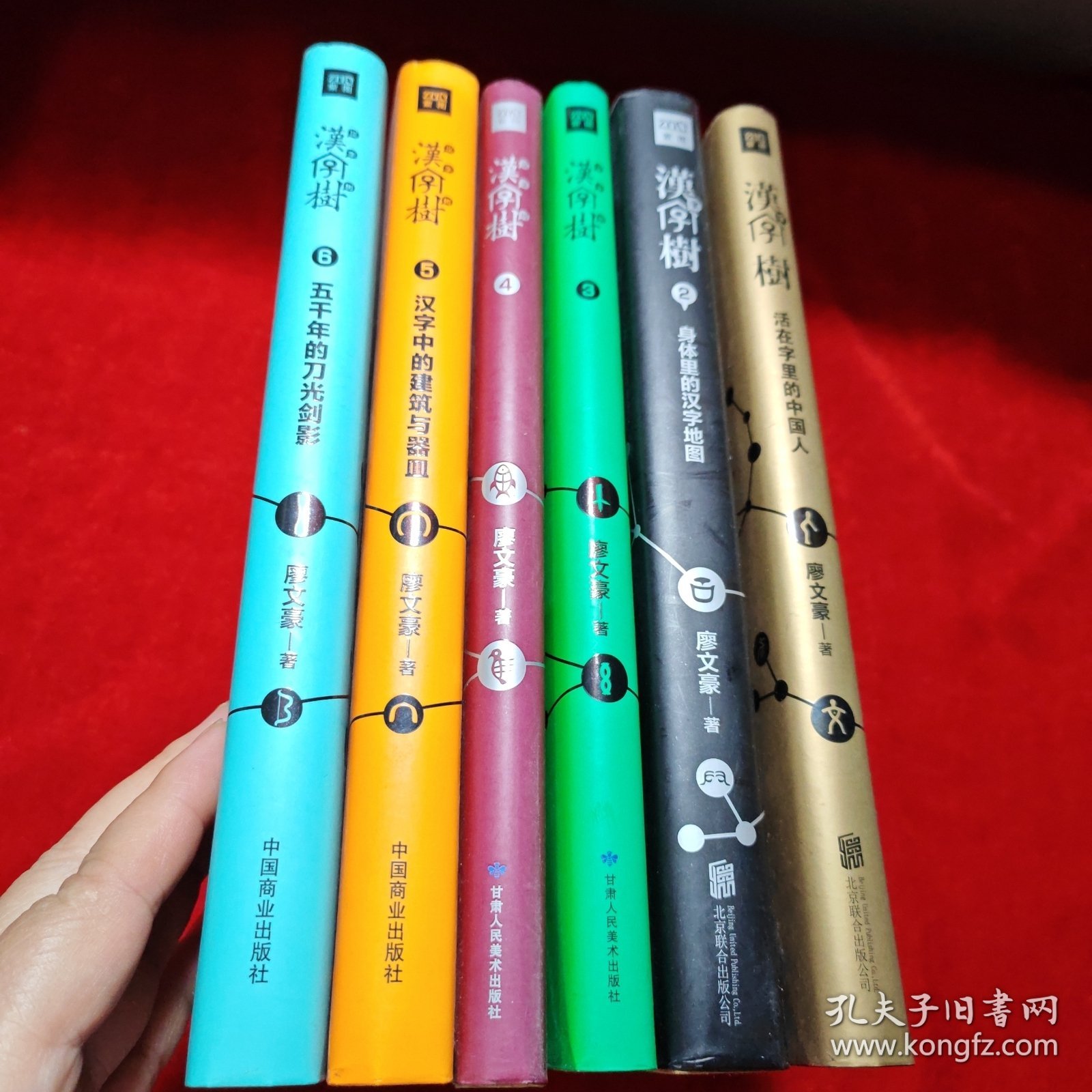 汉字树1-6集6册合售 1：活在字里的中国人 2：身体里的汉字地图 3：植物里的汉字之美 4：汉字中的野兽之美 5：汉字中的建筑与器皿 6.五千年的刀光剑影