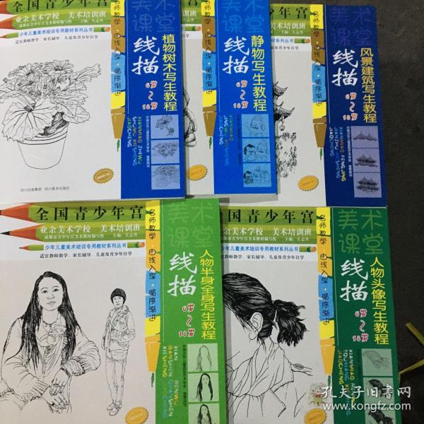 全国青少年宫·少年儿童美术培训专用教材系列丛书：线描人物头像写生教程