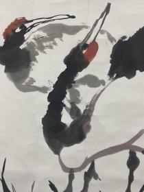 名家字画书画真迹玄关客厅卧室周之林作品68*68Cm