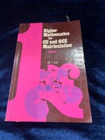 Higher Mathematics for CU and GCE Matriculation Volume 2