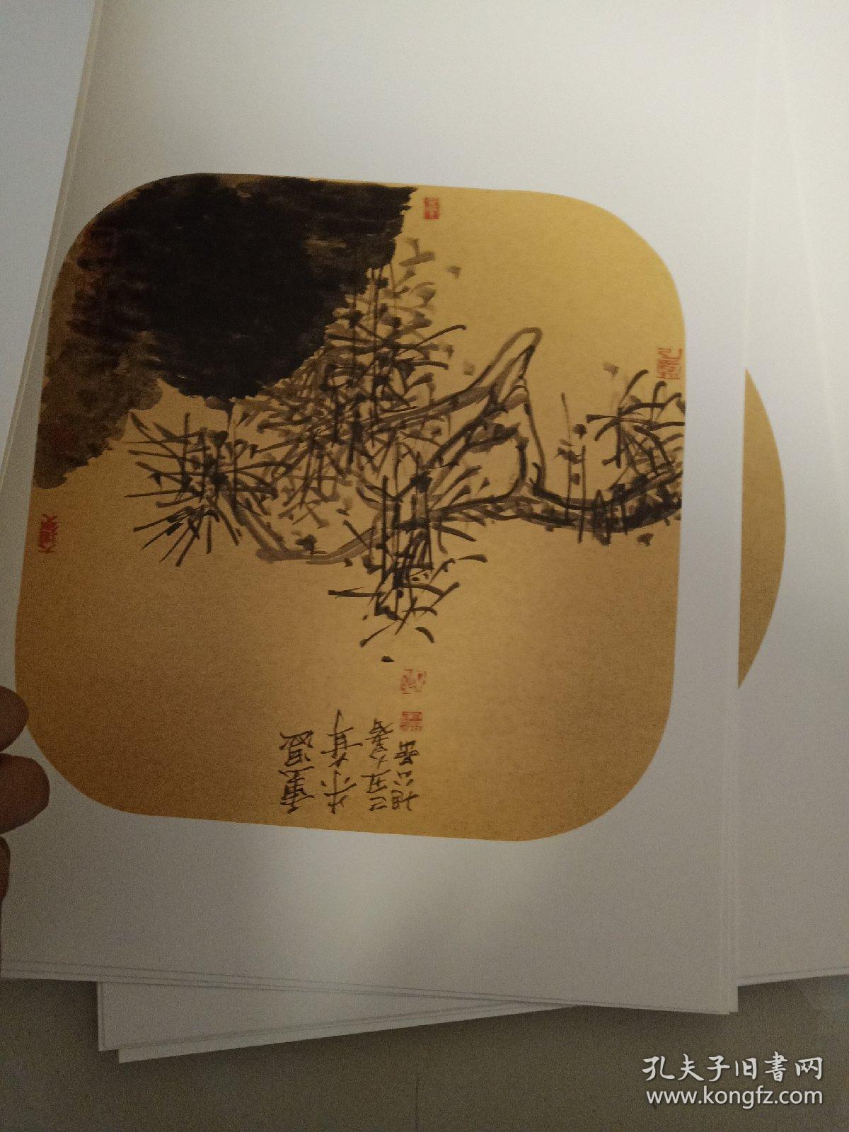 蒋喦中国画（金箔）作品