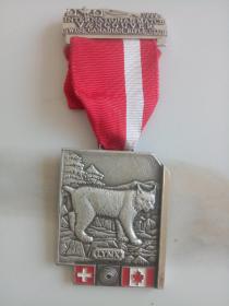 瑞士加拿大步枪俱乐部铜质纪念章（50㎜*40㎜）