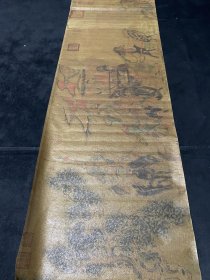 编号OXC一11 精品手卷画 尺寸：长*宽150cm*45cm左右