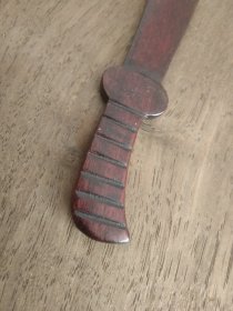 旧藏八九十年代硬木文房裁纸刀一把，长约15.5公分！裁宣纸写字画画等等