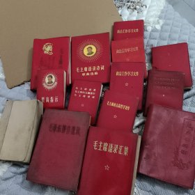 毛主席诗词等红宝书