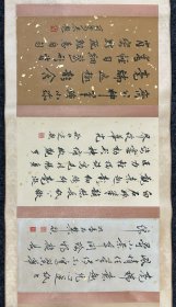 (字画议价) 百虫图长卷 绢画 整体517*45.5cm 画心289*39cm
