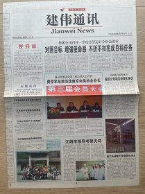 【创刊号】建伟通讯：2005年4月28日，今日4版全，江苏省企业报。