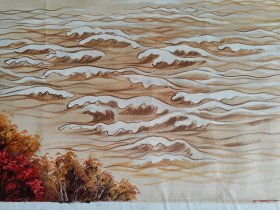 佚名中国风景油画“黄鹤楼送孟浩然之广陵”（约20.66平尺）
