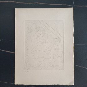 【稀少】特价 毕加索 picasso 原作铜版画一张 1951年限量350 【正品现货 即拍即发 顺丰包邮】