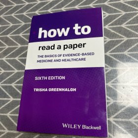 How to read a paper

The Basics of Evidence-based Medicine and Healthcare