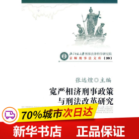 宽严相济刑事政策与刑法改革研究