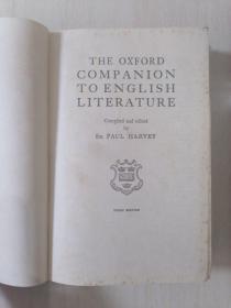 THE OXFORD COMPANION TO ENGLISH LITERATURE 牛津英国文学参考手册 第三版