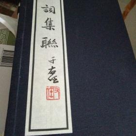 于右任题词之《宋词集联》，线装，16x29开本，一函一厚册，白宣彩印。程柏堂集句对联集，写本影印。