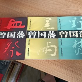 长篇历史小说:曾国藩 血祭 黑雨 野焚 3册合售