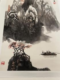 喻建十国画，画芯69×40cm。天津。字九可，天津美术学院学术委员会主任、中国画学院教授、硕士研究生导师，天津市级教学名师。国家教育部高等学校美术类专业教学指导委员会委员；中国美术家协会会员、中国美术家协会美术教育委员会委员；中国书法家协会会员、中国书法家协会教育委员会委员；中国文艺评论家协会会员；天津市文学艺术家联合会委员、天津市书法家协会副主席、天津市中国画学会副会长；兰州大学特聘萃英讲席教授