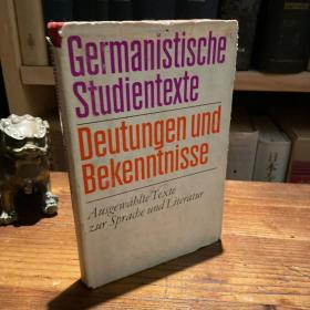 1973 德文大32开布面精装 ausgewahlte texte zur sprache und literatur 德国语言与文学选集 三百余页 保存良好