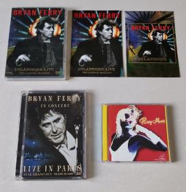 Roxy music & Bryan Ferry live DVD CD 部分全新未拆封