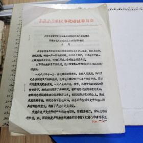 卢作孚塑像建设相关资料一批：卢作孚塑像及配套设施总体规划和工程实施情况（4页）、重庆市北碚区卢作孚塑像及配套设施筹备工作进展情况汇报（7页）、捐款芳名录（单位及个人、8页）、资金表（1页）、会议日程安排（1页）、简报 第12期 卢作孚塑像筹委会首次全体会议（6页）、等合售（1988年、16开打印件、单面打印）见书影及描述