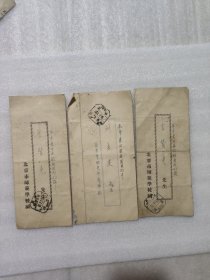 1954北京市师范学校学生学习总结报告单3张