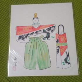 日本卡纸人物画