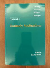 Nietzsche: Untimely Meditations (2nd Edition)（现货，实拍书影）
