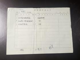 1978年上海市海光中学（王伟定）应征青年体格检查表，16开4张